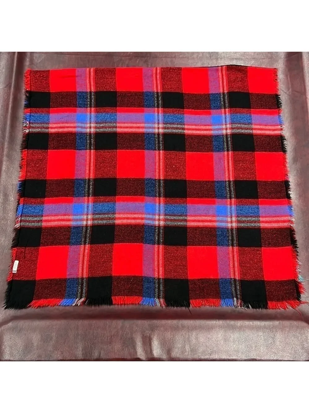 Roxy Juniors Heaven of Curiosity Woven Plaid Blanket Scarf